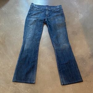 Citizens Of Humanity Dark Blue Flare  front zipper Jeans
